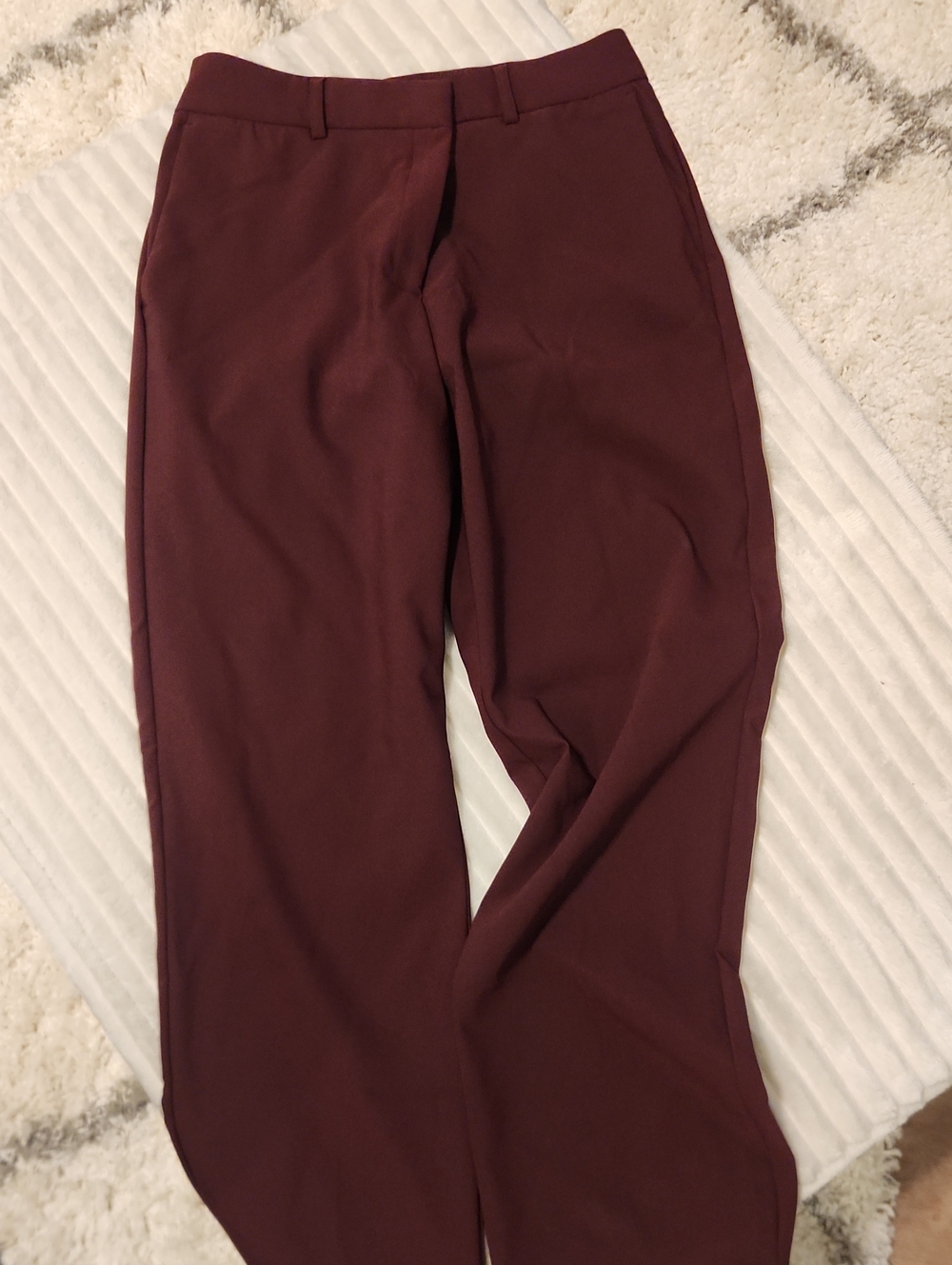 Women's Boot‑Cut Pants in Burgundy